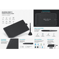 thumbnail image 4 of HUION HS611 Tablette Graphique Grise 5080 lpi 258.4 x 161.5 mm USB Gris, 4 of 4