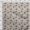 thumbnail image 3 of oneOone Polyester Spandex White Fabric Tropical Leaf Fabric For Sewing Printed Craft Fabric By The Yard 56 Inch Wide, 3 of 5