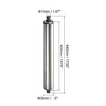 thumbnail image 2 of Uxcell Stainless Steel Gravity Conveyor Roller Transmission Galvanized End Silver 1.5"x16", 2 of 5