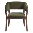 thumbnail image 1 of Fauteuil à Accoudoirs Blake Moderne en Faux Mohair Vert, 1 of 8