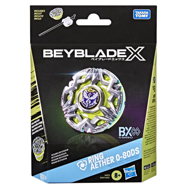 Beyblade X Ring Aether 0-80DS BX Infinity Starter Pack Top and