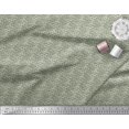 thumbnail image 2 of Soimoi Green Modal Satin Fabric Filigree Damask Printed Fabric 1 Yard 42 Inch Wide, 2 of 3