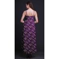 thumbnail image 3 of Bimba Robe Longue Maxi à Bretelles Spaghetti Ajustables Imprimée d'Oiseaux, Tenue de Plage d'Été - Grand, 3 of 5