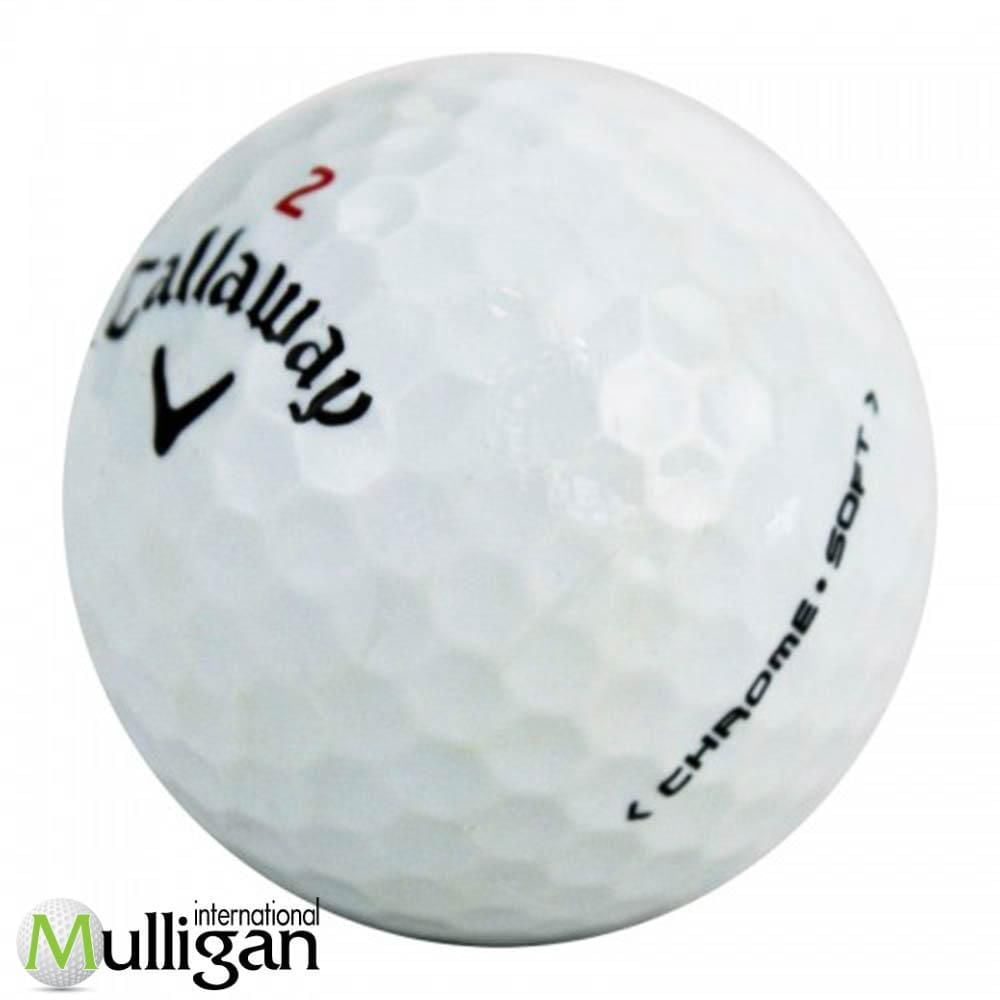 Mulligan - 12 balles de golf récupérées Callaway Chrome Soft 4A, Blanc