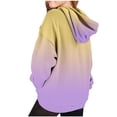 thumbnail image 2 of MIASHUI Girls Sweatshirt Tops Gradient Long Sleeve Oversized Hoodies Pullover,Light Purple,4-5 Years, 2 of 7