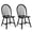 Black, variant on Costway Set of 2 Vintage Windsor Dining Side Chair Wood Spindleback Kitchen Room Black