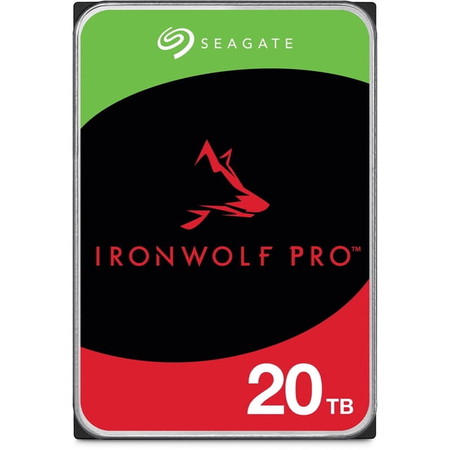 Seagate IronWolf Pro ST20000NT001 20 To 7200 Tr/min Cache 256 Mo SATA 6,0 Gb/s Disque Dur Interne 3,5 Pouces