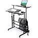 thumbnail image 3 of Zytty Bureau Debout Portable, Petit Bureau Debout avec Roulettes Bureau d'Ordinateur Portable Debout Bureau Debout Mobile pour Bureau à Domicile Bureau Debout Réglable, Bureau d'Ordinateur Debout Chariot Roulant pour Ordinateur Portable, Noir, 3 of 4