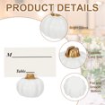 thumbnail image 3 of Uxcell Pumpkin Place Card Holder, 15 Pcs Thanksgiving Fall Name Card Holder, White, 3 of 4