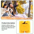 thumbnail image 4 of Telescope Portable Kid Binocular Foldable Outdoor Observing observing binocular; Tool High Resolution Children Binocular, Yellow, 4 of 9