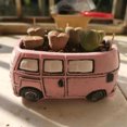 thumbnail image 1 of VONKY Small Planter Pots Durable And Stylish Addition To Any Space Plant Garden Ceramic Planter Pots blue car 1Set, 1 of 6