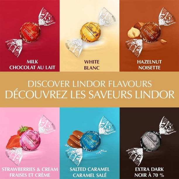 Lindt LINDOR Assorted Chocolate Truffles, 240-Gram Bag - Walmart.ca