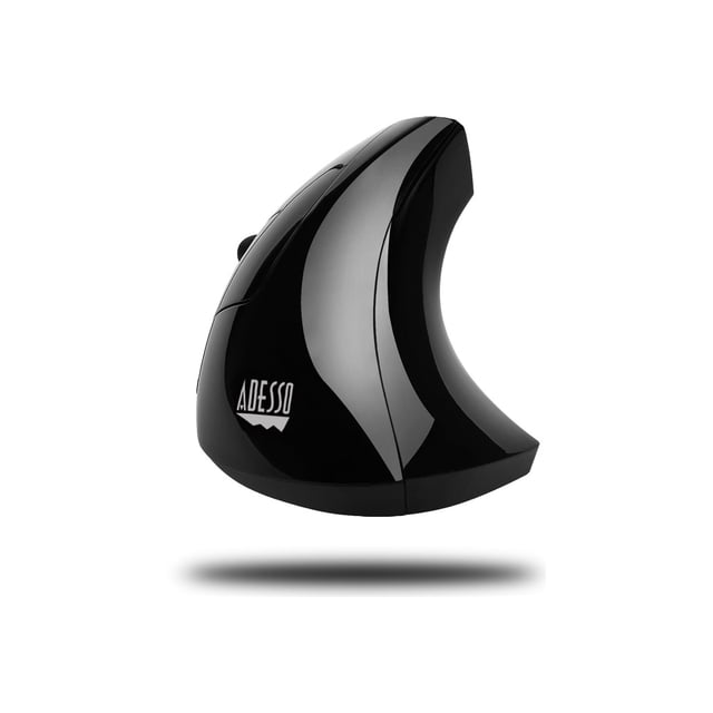 Adesso iMouse E90 - Souris Verticale - Gaucher - Optique - 6 Boutons - Sans Fil - 2.4 GHz - Récepteur USB Sans Fil