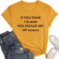 thumbnail image 4 of T-shirts Sarcastiques pour Femmes - Phrases Drôles Graphiques, Polyester Spandex, Manches Courtes, Col Rond, Parfait pour Offrir en Cadeau, 4 of 4