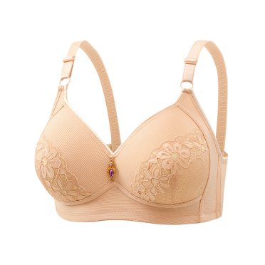 Lenpel Plus Size Bras for Women No Underwire Lace Full Coverage Supportive Lift Push up Bras Comfortable Everyday Bralettes