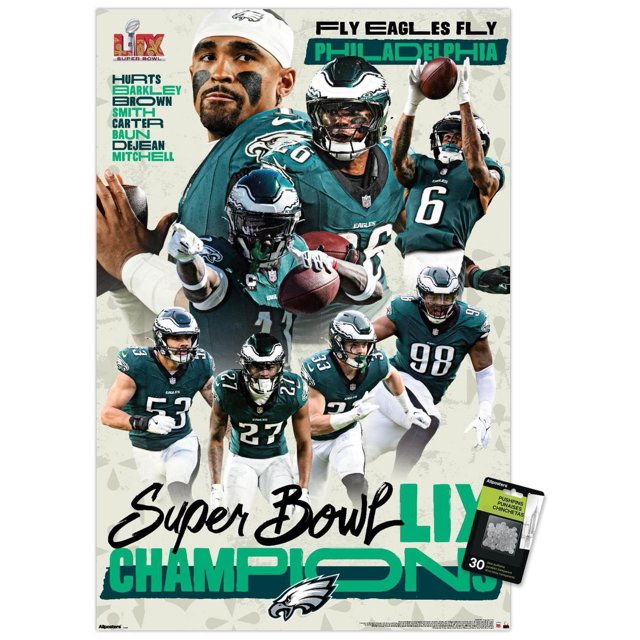 NFL Philadelphia Eagles - Champions du Super Bowl LIX