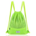thumbnail image 1 of Costway Drawstring Backpack String Bag Folding Sports Sack w/Zipper Pocket Green, 1 of 10