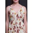 thumbnail image 2 of Bimba Robe Longue de Villégiature à Imprimé Floral pour Femmes, à Cordon, Bretelles Spaghetti, Tenue de Plage - Grande, 2 of 6