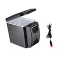 thumbnail image 3 of veasfak Mini Fridge 6L Food Compact Office Can Small Car Refrigerator Freezer Double Holes, 3 of 9