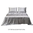 thumbnail image 3 of Rvkxad Satin Hotel Sheet Set, Soft Matte Bedding with Deep Pocket Fitted Sheet, Luxury Bed Sheets, Pillowcase Set, 3 of 6