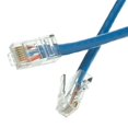 thumbnail image 1 of Cable Wholesale 10X6-16100.5 6 in. Cat5e Blue Ethernet Patch Cable - Bootless, 1 of 3