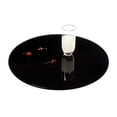 thumbnail image 1 of Milan Queenie Lazy Susan, Medium, Black Glass, 1 of 3