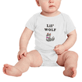 thumbnail image 2 of Lil' Wolf Animal Funny Boy & Gril Bodysuits, 2 of 5