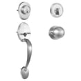 thumbnail image 1 of VEVOR Front Door Handle and Deadbolt Set, Satin Nickel Front Door Lock Set with Interior Knob, Adjustable Hole Spacing Single Cylinder Handleset, for Right and Left Handed Entrance and Front Door, 1 of 9