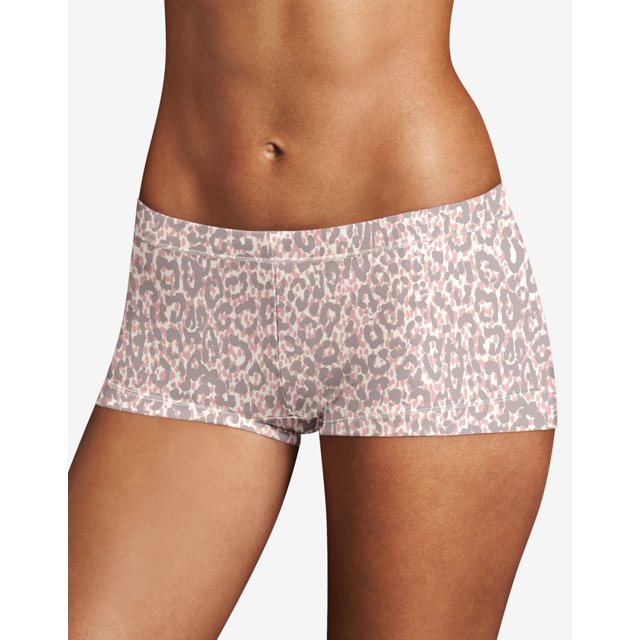 Maidenform Culottes Garçonnes de Rêve pour Femmes - Article à Succès, 6, Spot Leo Mix Imprimé/perle