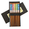 thumbnail image 2 of Oleegame 2PC Stainless Steel Cutlery Set 5 Pairs Japanese Cat Chopsticks Non Slip Kitchen Handmade Gift Set Reusable, 2 of 4