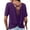 Pourprebureau de Haut de Femme, variante sur Dazajoo T-Shirts de Sport à Manches Courtes pour Femmes, Tendance Décontractée, Dos Ouvert, Grande Taille, Coupe Ample, T-Shirt Croisé Torsadé pour Sorties, Yoga, Gym, Violet, TTTG