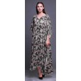 thumbnail image 2 of Bimba Kaftan Floral pour Femmes, Tenue d'Intérieur de Vacances, Robe Maxi, Couvre-Maillot de Plage - TG-3X, 2 of 5