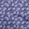 thumbnail image 1 of oneOone Tissu Popeline de Coton Bleu Floral Rétro Tissu pour Robe Tissu Imprimé au Mètre 42 Pouces de Large, 1 of 5