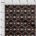 thumbnail image 1 of oneOone Cotton Poplin Fabric Diamond & Swirl Ikat Print Sewing Fabric BTY 56 Inch Wide, 1 of 4