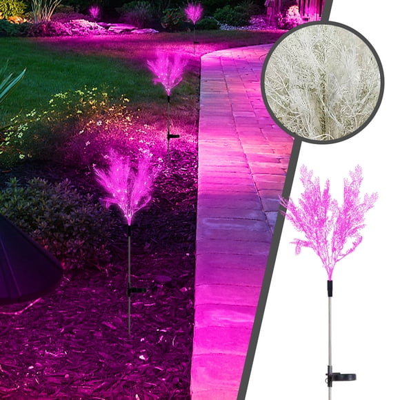 Achat Chaud! Lampe de Cour à Énergie Solaire, Lumière Florale à Insérer dans le Sol Oscillante pour Jardin Extérieur, Balcon, Déco de Patio, Lumières Oscillantes à Énergie Solaire pour Cour Arrière