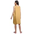thumbnail image 4 of Moomaya Robe de Nuit Trapèze en Coton pour Femmes à Col Rond avec Patte de Boutonnage, 4 of 6