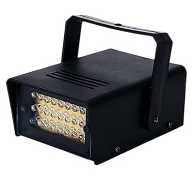 TFixol Compact RGB LED Strobe Light for KTV, Bars, and Stage Shows with 24 Beads and Dual Plug Options (110V US Standard)