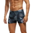 thumbnail image 2 of QATAINLAV Ofertas Relampago de Hoy, Swimsuit for Men Square Leg Splice 5 Inch Inseam Stretch Swimming Trunks Summer Quick Dry Board Shorts Beach Outfits Black XL, 2 of 7