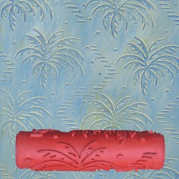 Various Embossed Pattern Painting Roller With Plastic Handle Painting Roller Brush Tool 7" A