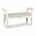 thumbnail image 1 of Ashley Realyn Tufted Bench with Scrolled Arm in Antique White, 1 of 8