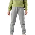 thumbnail image 3 of CHUANK Kids Boys Girls Sweatpants Workout Pants High Waisted Drawstring Trackpants Cinch Bottom Trousers, 3 of 7