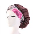 thumbnail image 2 of WIFKLSIIPG Wide Elastic Band Satin Sleep Bonnet Soft Night Sleeping Cap for Women, 2 of 2