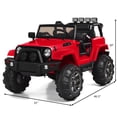 thumbnail image 2 of Gymax Electric 12V Kids Ride-on Car Truck Parent Control with 2.4 GHZ Remote Control Red, 2 of 10