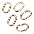 thumbnail image 3 of yuksok 5 Pieces Spring Oval Rings 1" Oval Carabiners for Purse Jewelry Making Craft Rose Gold, 3 of 9