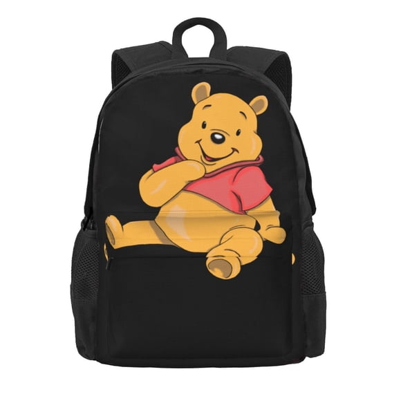 Movie Winnie the Pooh Backpack Lightweight Daypack Large Capacity Bag Bookbag Satchel Shoulders Travel Bag Knapsack Rucksack