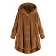 thumbnail image 1 of 2025 Women Plus Size Cropped Cardigans for Women Button Tops Hooded Loose Cardigan Sweaters for Women Size 3X Cardigan Wool Coat Winter Long Length Sweaters for Women Jacket, 1 of 4