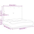 thumbnail image 4 of vidaXL Pallet Cushions 2 pcs Green Fabric, 4 of 5