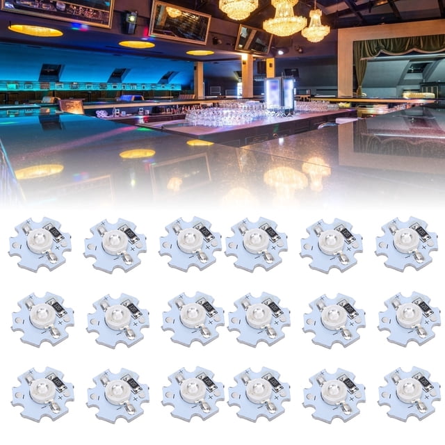 High Power 5V LED Lamp Bead Light Source Chip DIY Lighting Fixtures 25Pcs Aluminum Plate Flashlights Headlights Spotlights