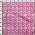 thumbnail image 3 of oneOone Viscose Jersey Fabric Stripe & Mandala Block Print Fabric BTY 60 Inch Wide, 3 of 4