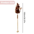 thumbnail image 3 of IMENGL Stick Horse Riding Toy Wooden Pole Fun Pretend Play With Realistic Sound Effects For Boys Girls Cymbal Ride,Ride Ride,Carriage Ride,Goes on A Helicopter Ride,Kicky Ride,While on This Ride Lif, 3 of 5